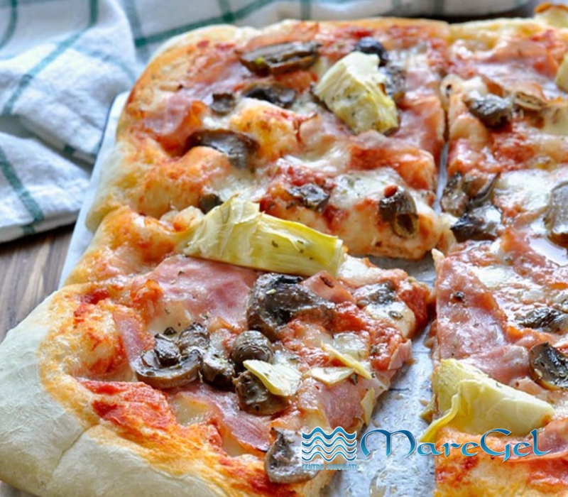 Pizza capricciosa in vendita presso Maregel centro surgelati Palermo