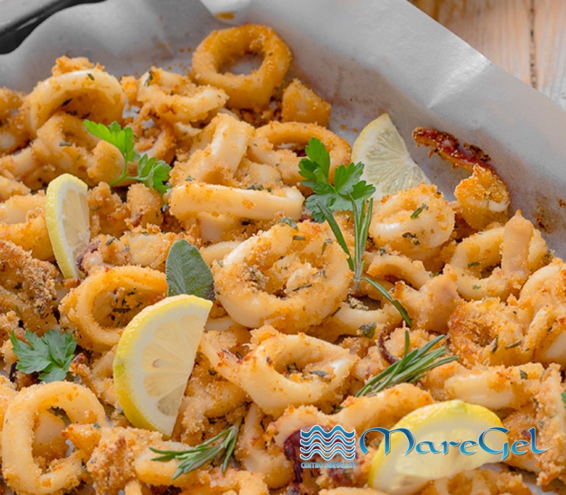 Frittura di calamari artigianali da forno